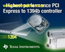德州儀器推出高性能pci express至1394b控制器xio2213a